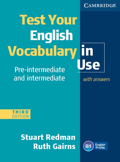 portada del libro "Test Your English Vocabulary in Use Pre-intermediate and Intermediate with Answers Third edition"